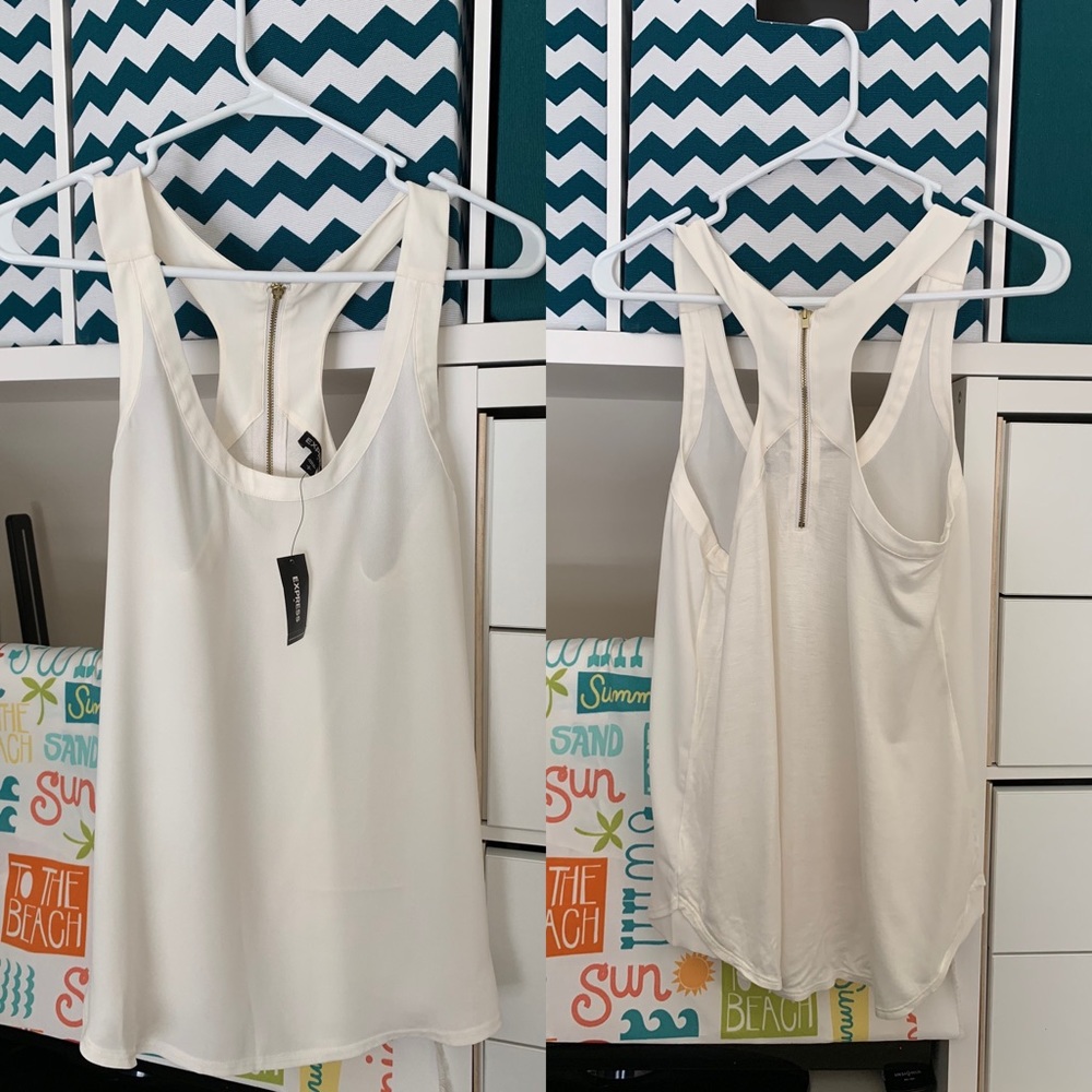 Cream tank top